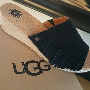 UGG Suede Fringed Espadrille